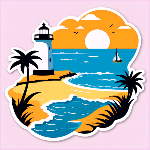 Stilvolle Küstenliebe: Southport Sticker