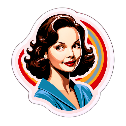 Vintage-sticker af Ashley Judd