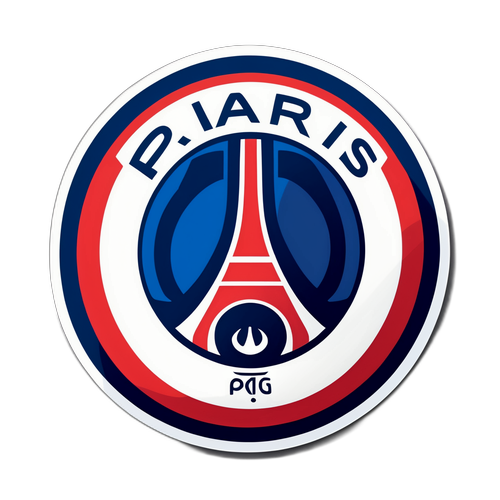 PSG och Atletico Madrid klistermärke