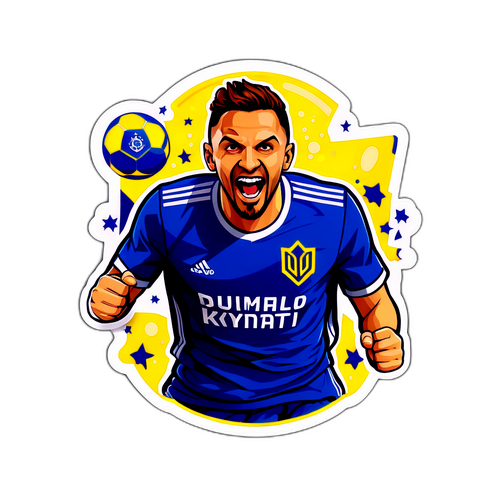 Дизайн самоклеючого елемента на базі кумедних моментів Динамо Київ