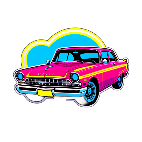 Autoturism Dan Alexa cu detalii retro