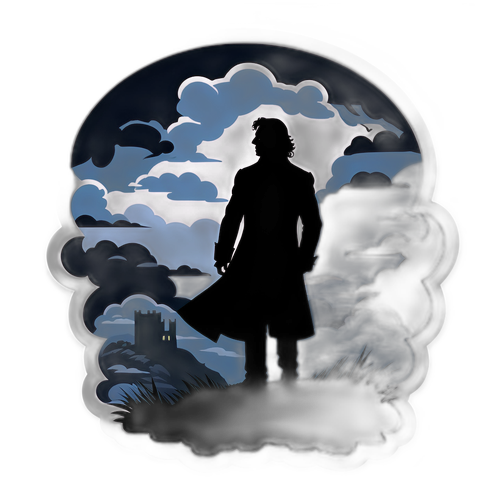 Silueta lui Heathcliff pe un fundal furtunos