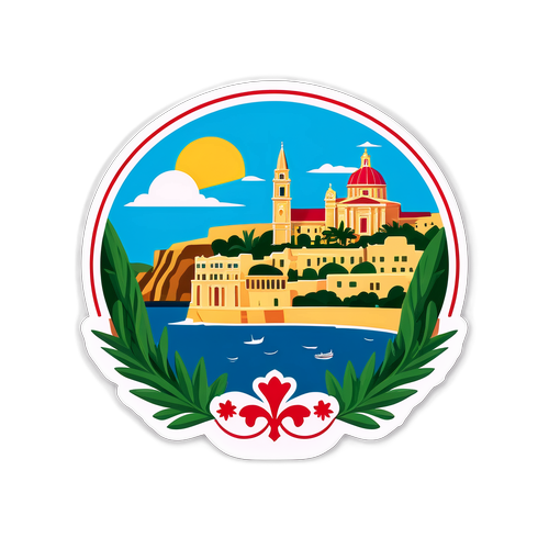 Sticker cu peisaj iconica din Malta