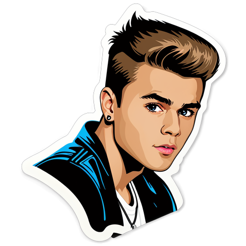 Sticker Năng Động Của Justin Bieber