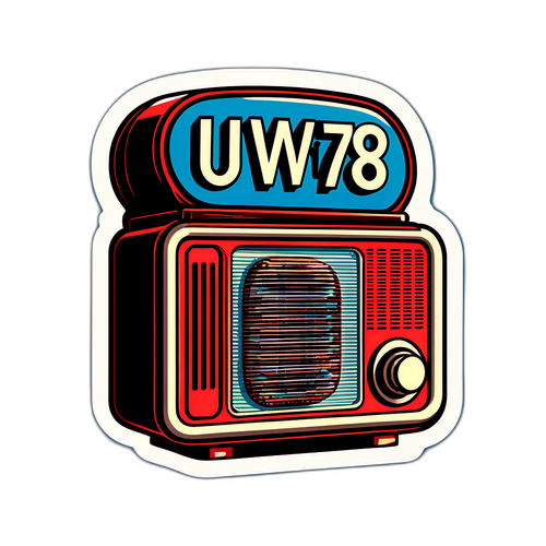 Наклейка, вдохновленная радиопередатчиками UVB 76