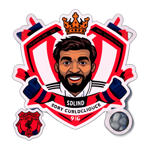 桑德蘭與利物浦之間的競賽創意貼紙