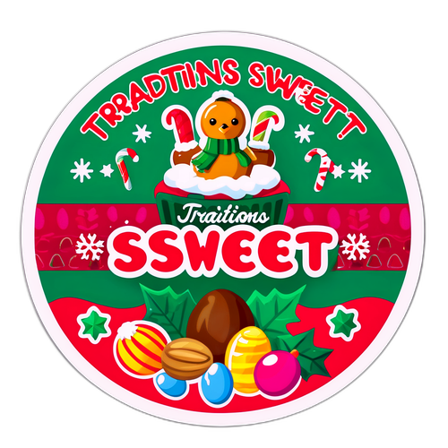 Fargerike julekuler med søte nøtter