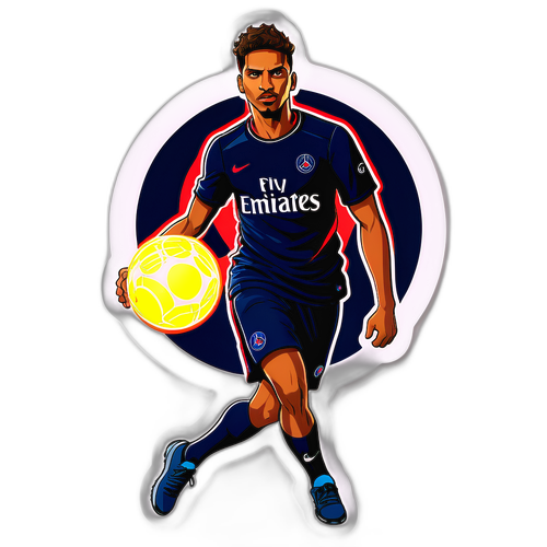 הכדורגלן עם טי-שירט PSG