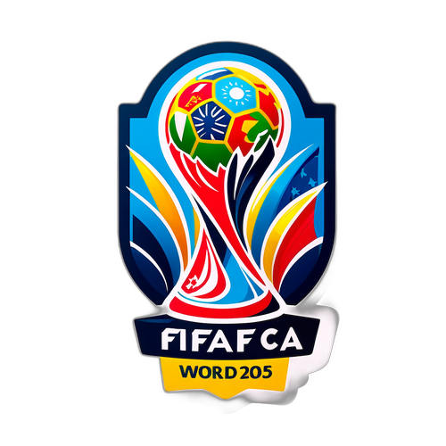 Autocolant reprezentând un trofeu al Cupei Mondiale FIFA 2025