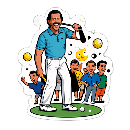 Glad Gilmore Golfklistermärke