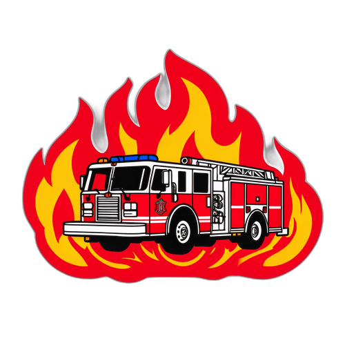 Utah Fire Truck Sticker