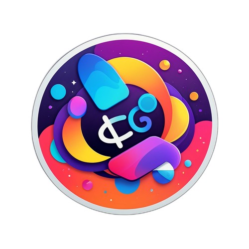 Nowoczesny sticker logo iOS 26