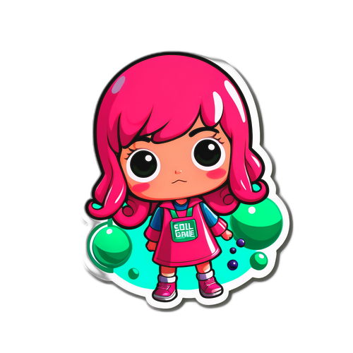 Stiker Nostalgia Squid Game
