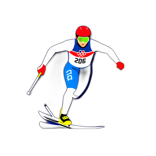 Ілюстрація емоційного моменту з зимових Олімпійських ігор 2026: спортсмен на фініші