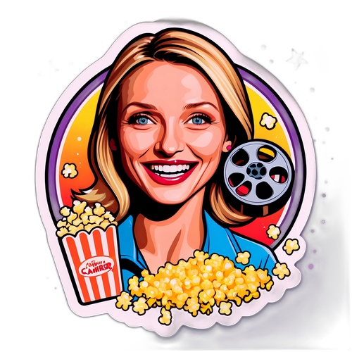 Fargerik filmdesign med animert figur