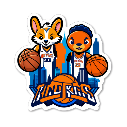 New York Knicks vs Indiana Pacers Mascots Face-Off