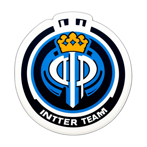 สติ๊กเกอร์โลโก้ทีมอินเตอร์ในสไตล์กราฟฟิตี้
