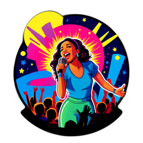 שירה זלוף על במת המופע