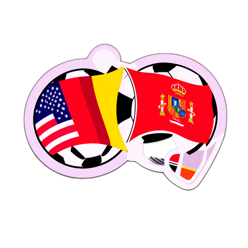 Stickers ng Imbakan ng Bandila ng Turkey at Spain