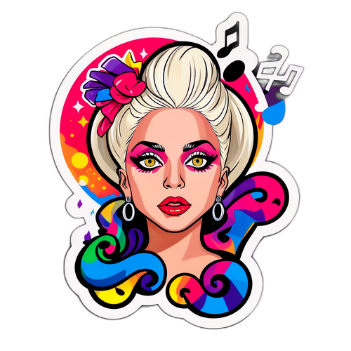 Adesivo vibrante di Lady Gaga