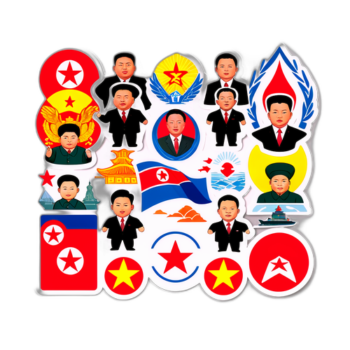  Pohjois-Korean symbolit ja johtajat 