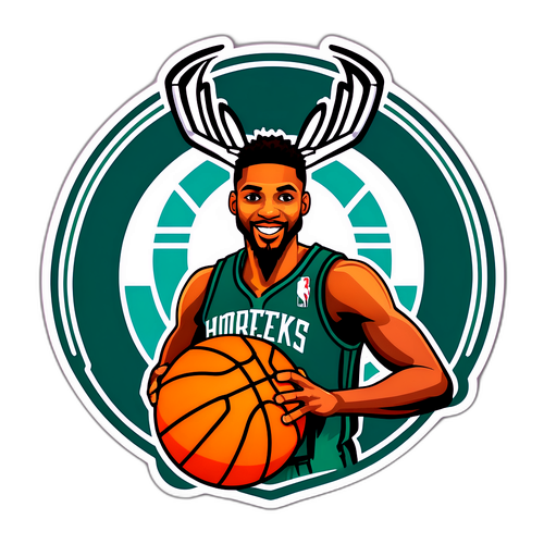 Adesivo do Jogo Hornets vs Bucks
