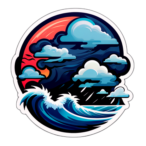 Sticker hình bão nhiệt đới