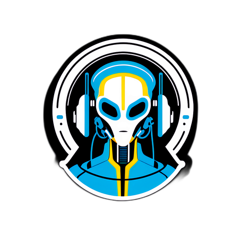 未来的技術を象徴するアイコニックなデザイン