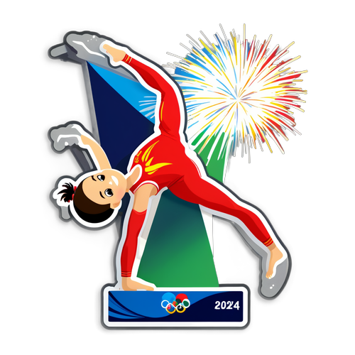 Ignite Your Olympic Spirit! Witness the Gymnast Who Dances With Fireworks at the 2024 Games!