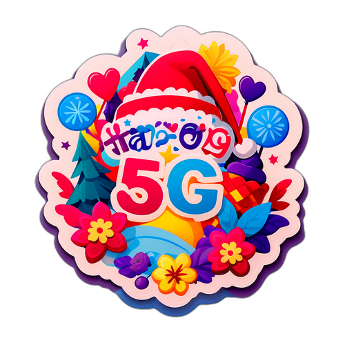 Фестивальная наклейка, отмечающая 5 февраля