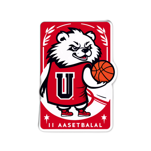 IU Basketball Celebration Sticker