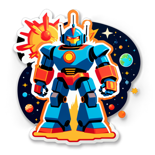 Stickers del Robot Gigante Spaziale