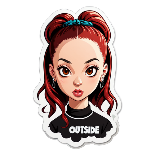 Bold Attitude: Bhad Bhabie's Sassy Sticker