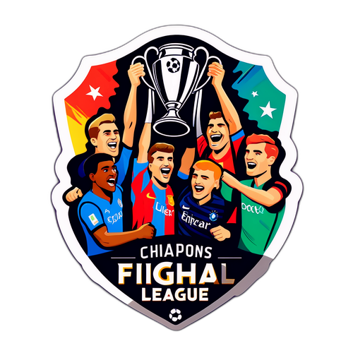 Sticker retro Champions League