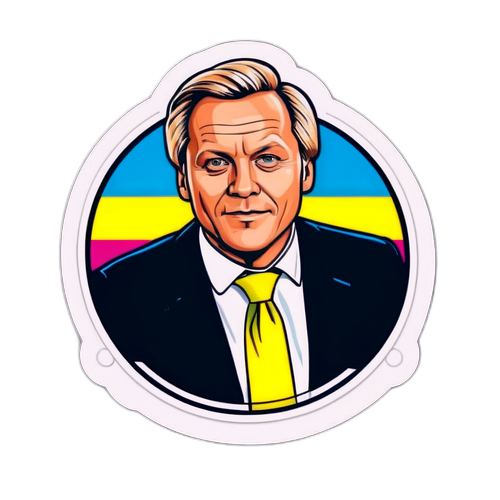 Stickers av svensk TV-personlighet