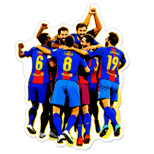 Celebrating Victory: FC Barcelona Spirit