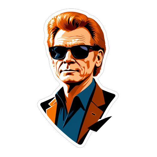 Autocollant stylisé de David Caruso