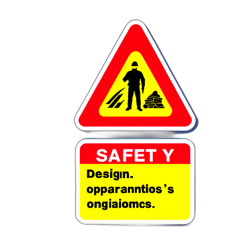 安全第一警示标签