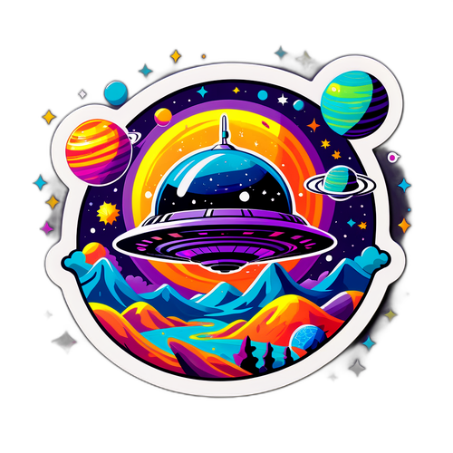 Futuristic Alien Spaceship Cosmic Adventure