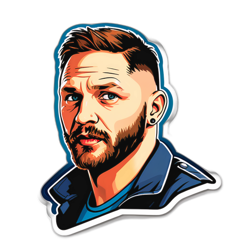 Sticker van Tom Hardy met zijn herkenbare rol