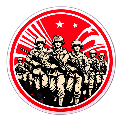 八一建军节热情洋溢的场景
