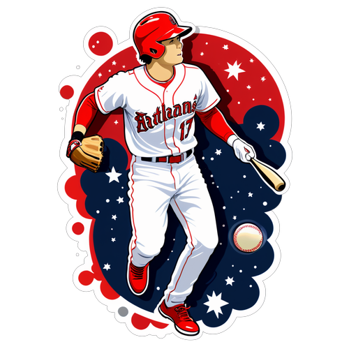 大谷翔平揮棒瞬間