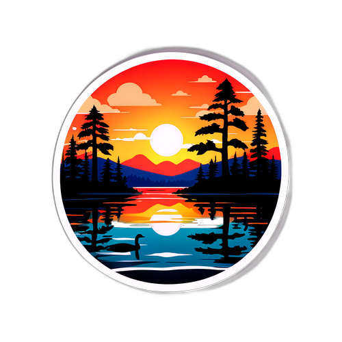 Keuruu auringonlaskussa