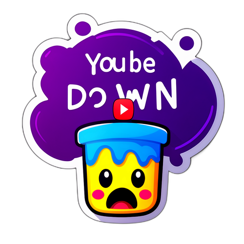 YouTube Down Sticker