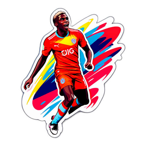 विक्टर ओसिमहेन का गोल स्कोर करने वाला sticker