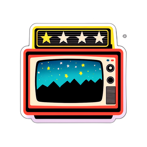 Sticker Retro TV 'Film TV Stasera Prima Serata'
