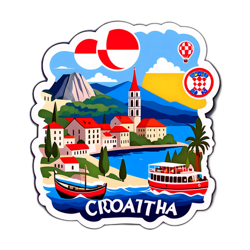 Rejseklistermærke fra Kroatien