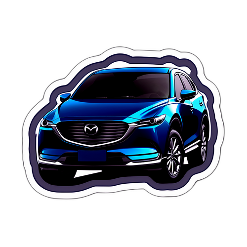 Stilfuld Mazda CX-6E Klistermærke