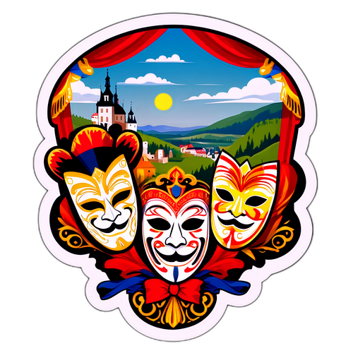 Divadelní masky ve stylu Jary Cimrmana