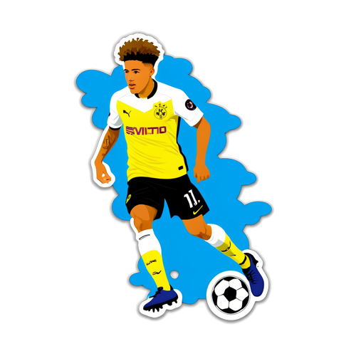 Jadon Sancho: Simba wa Soka Anayeangaza na Mpira - Stika Hii Itakushangaza!